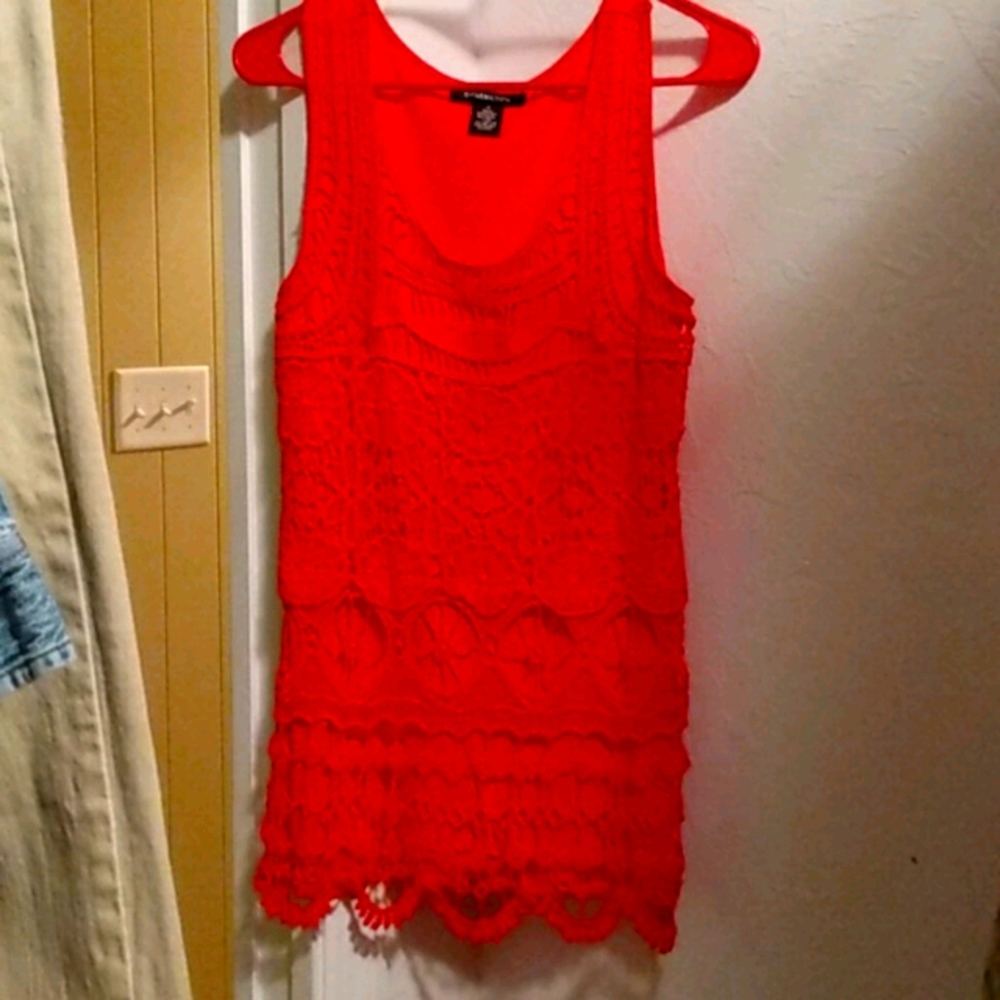 Bright and beautiful coral top